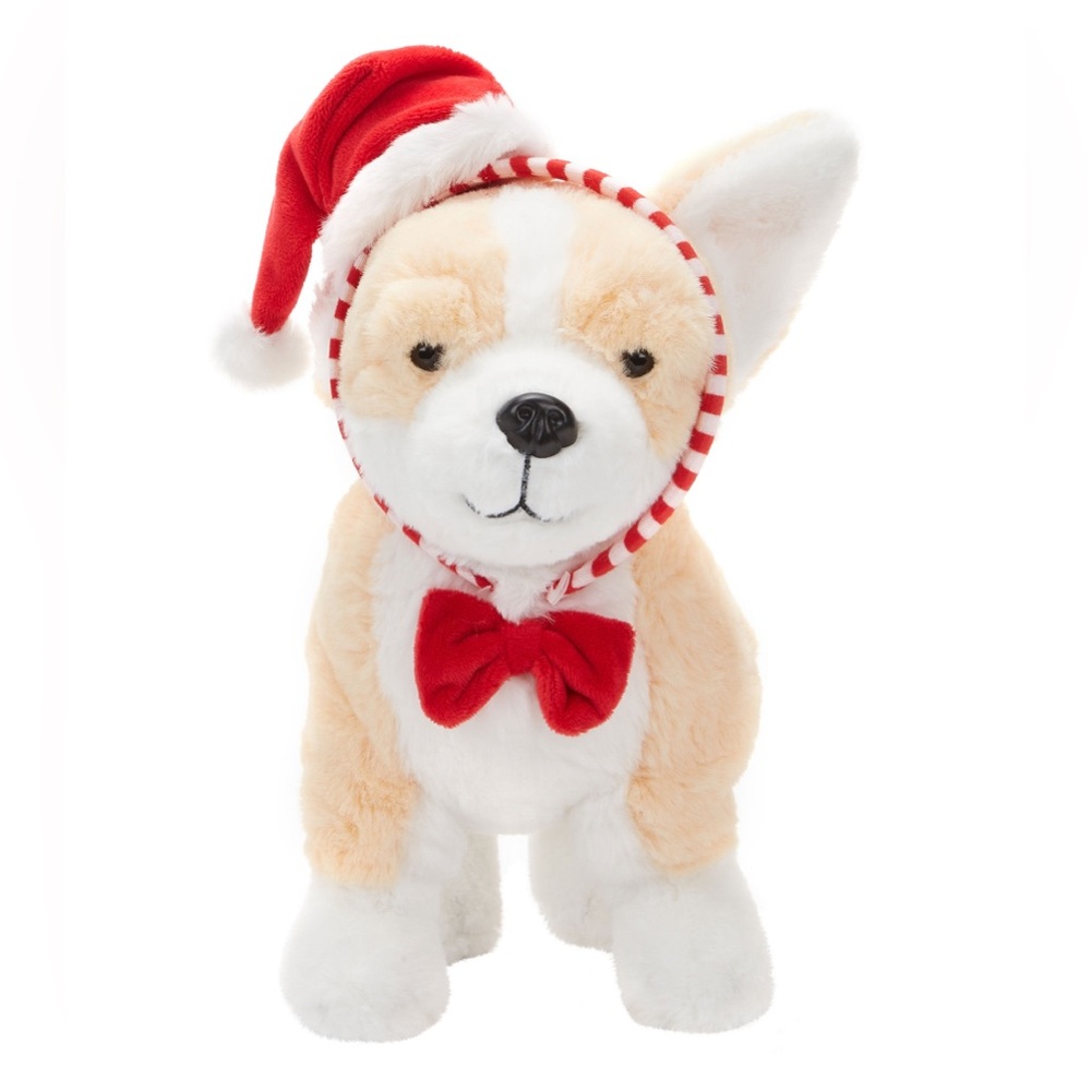 *NWT* FAO Schwarz Plush Corgi Dog with Removable Headband